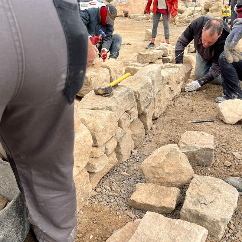 Taller per aprendre a fer paret de pedra - Guissona