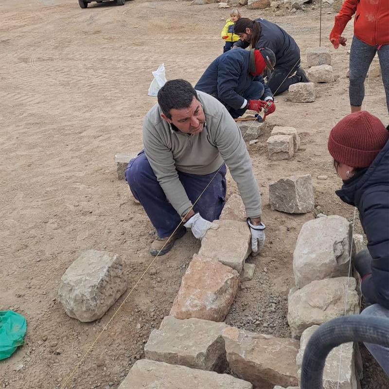 Taller per aprendre a fer paret de pedra - Guissona