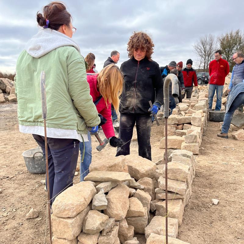 Taller per aprendre a fer paret de pedra - Guissona