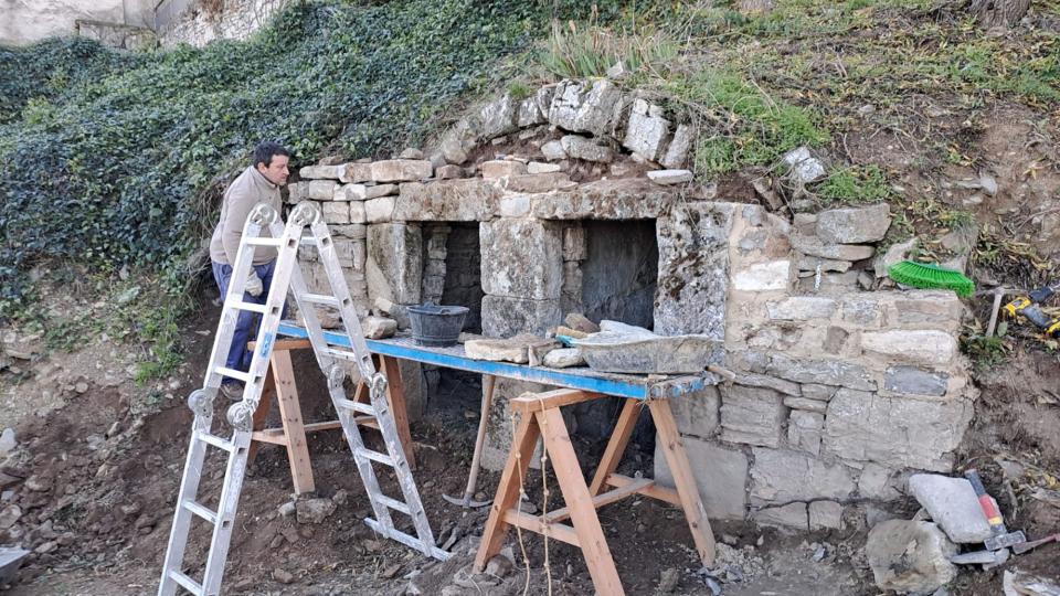Finalització de l'actuació de restauració de la cabana dels pobres de la Prenyanosa - La Prenyanosa