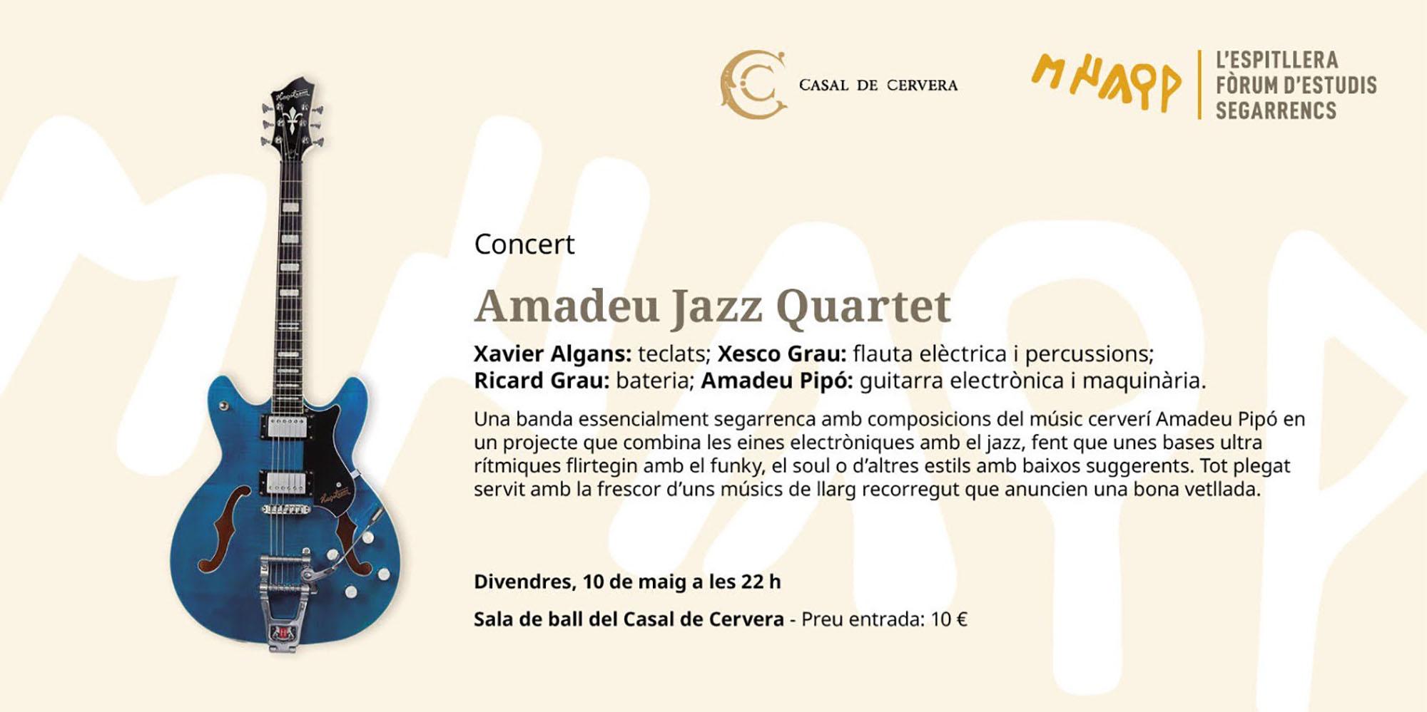 cartell Concert Amadeu Jazz Quartet