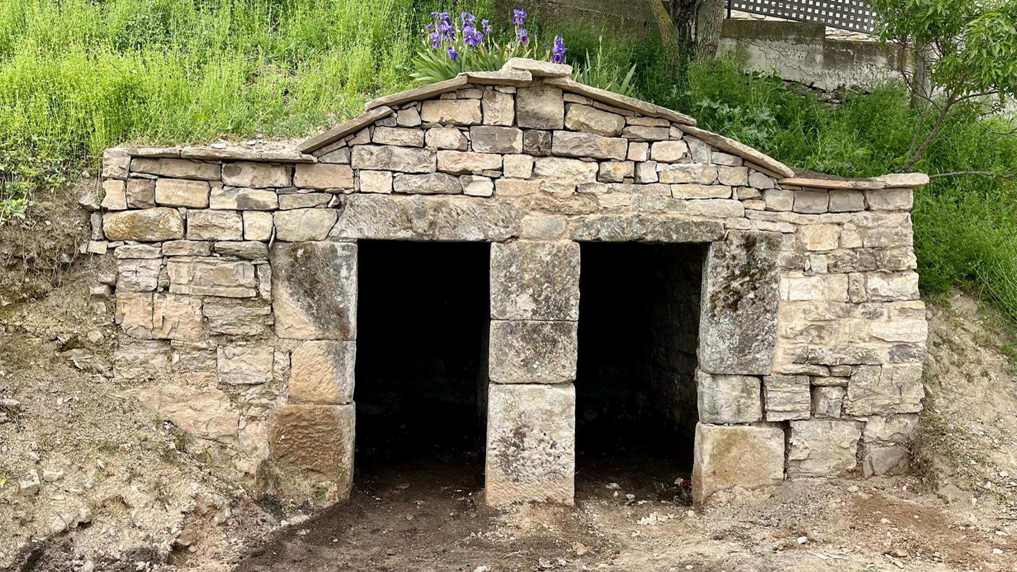 Finalització de l'actuació de restauració de la cabana dels pobres de la Prenyanosa